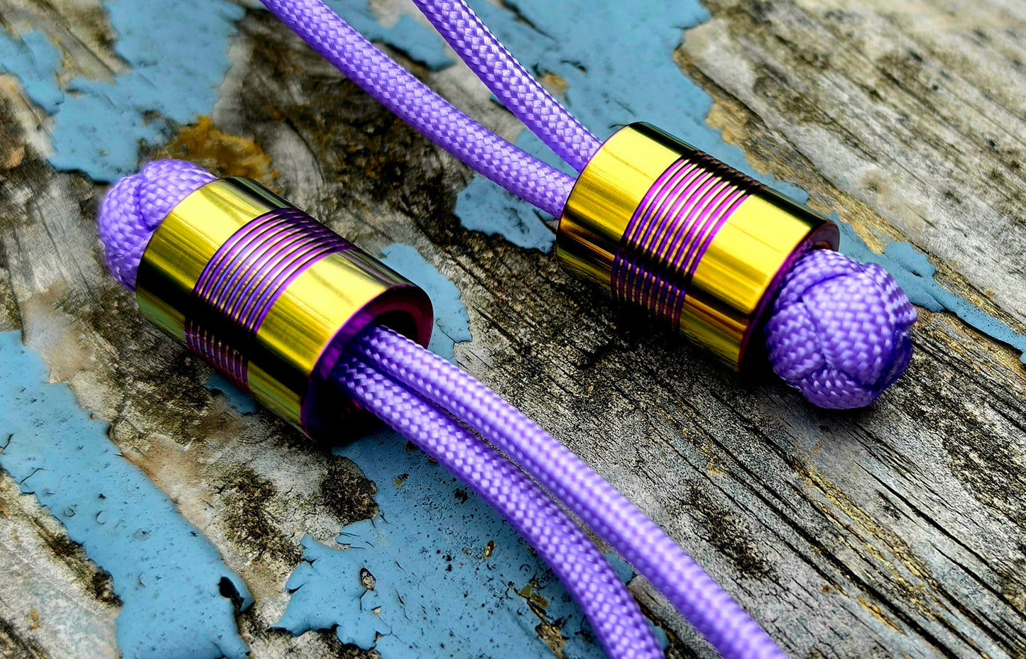 1 Titanium FS Can -Gold&Purple Ano