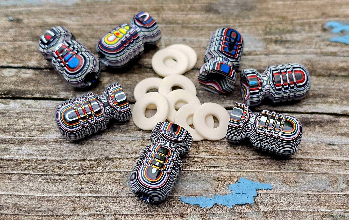 Fordite Bomb w/ RWB spacer