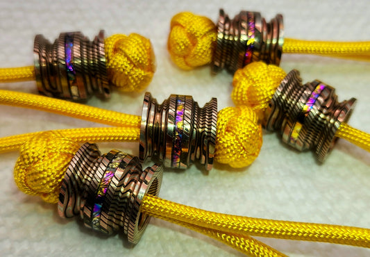 1 Mokume Smedium with Dichrolam inlay