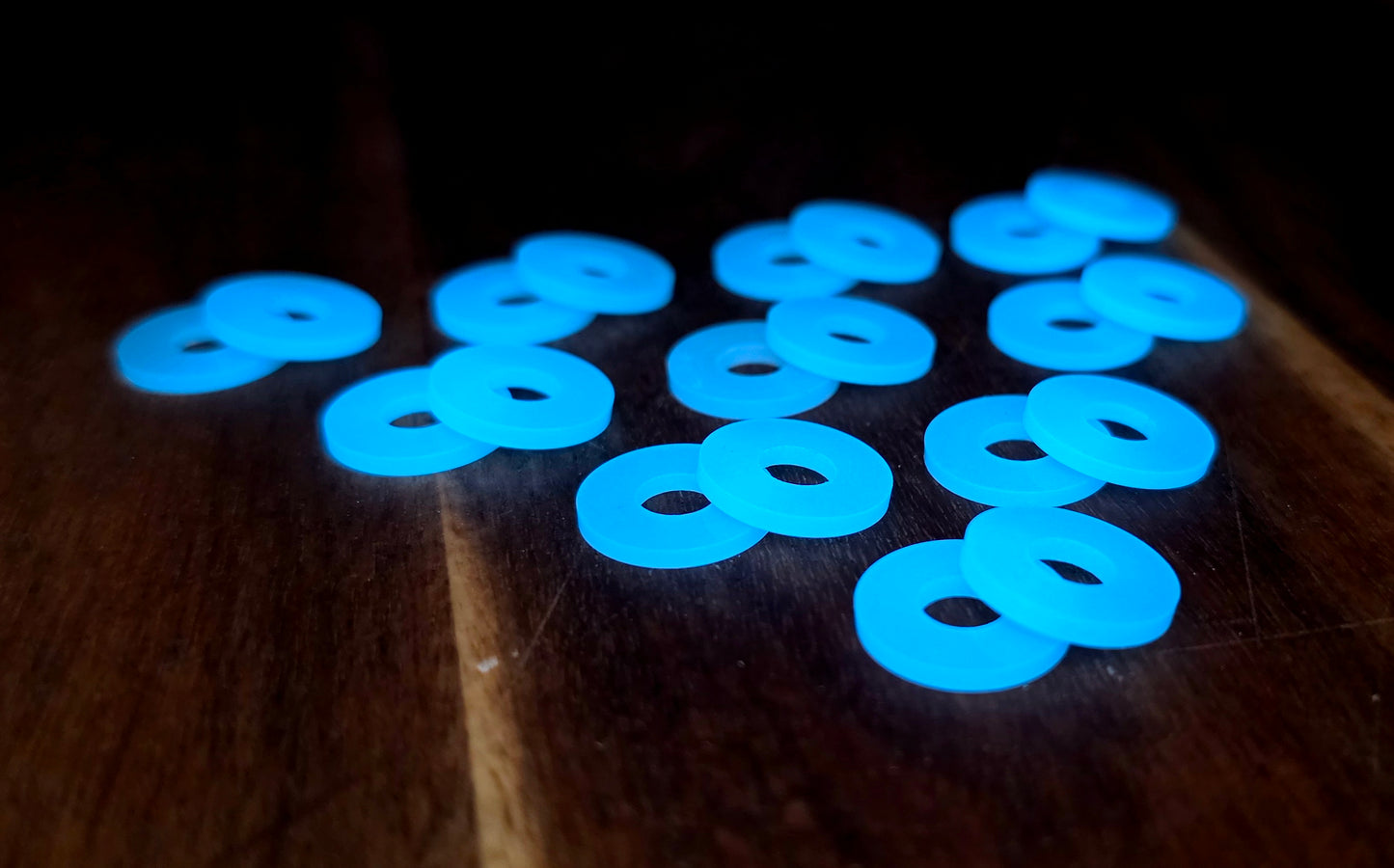 2 pack Aqua Hyperglow Thin Spacers -Aqua