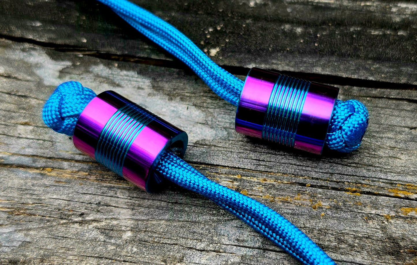 1 Titanium FS Can -Pink&Teal Ano