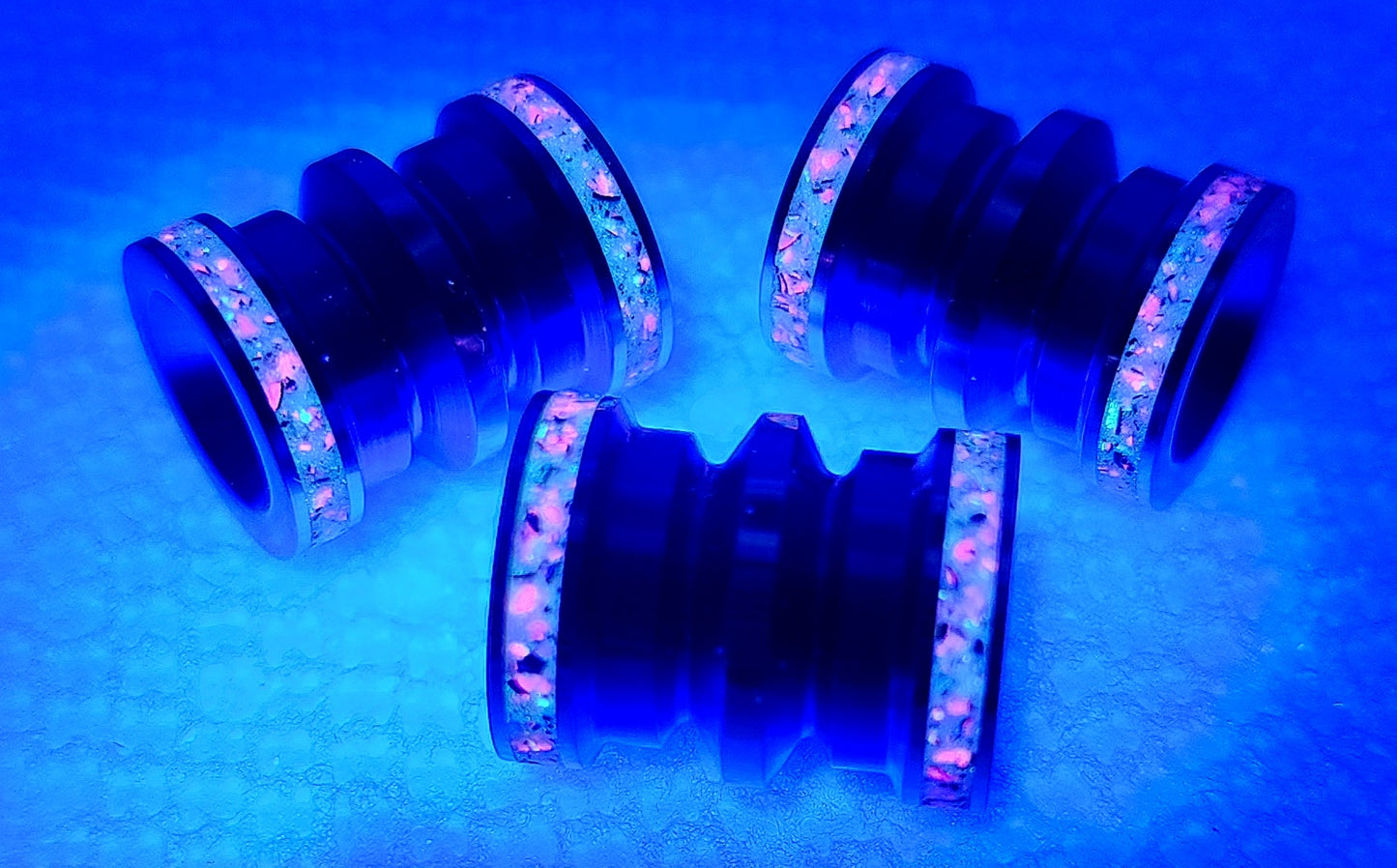 1 Titanium NCFS with Nightshade inlays (Blurple ano)