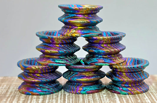 1 Double ZrTi NC Mini -Rainbow Ano