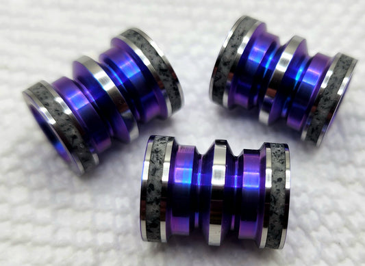 1 Titanium NCFS with Nightshade inlays (Blurple ano)