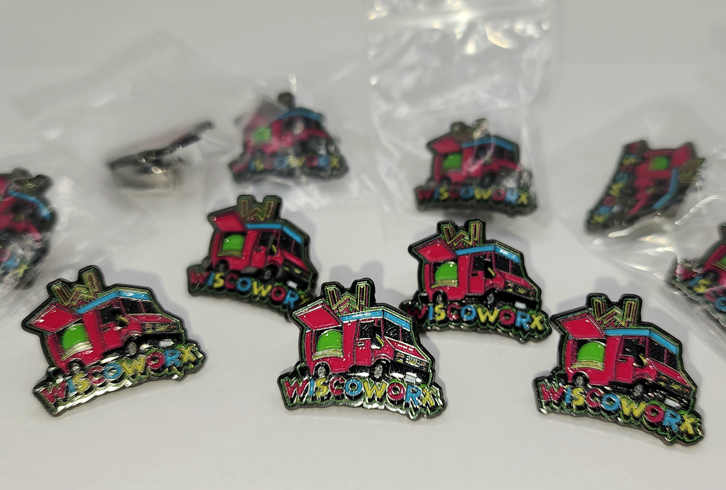 Enamel WiscoWorx Pin