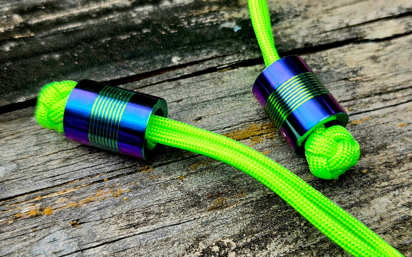 1 Titanium FS Can Green&Blue Ano