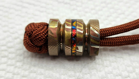 1 Mokume OGFS with Fire&Ice Dichrolam inlay