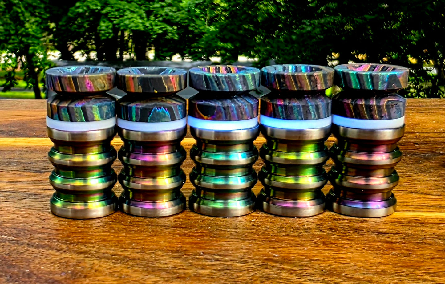 1 Oil Slick Zirconium/Zircuti Stacks