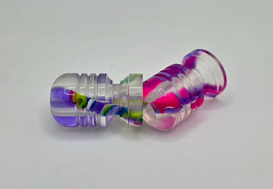 1 Spiral Acrylic Bomb (random pull, either pink or purple)