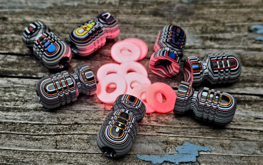 Fordite Bomb w/ RWB spacer