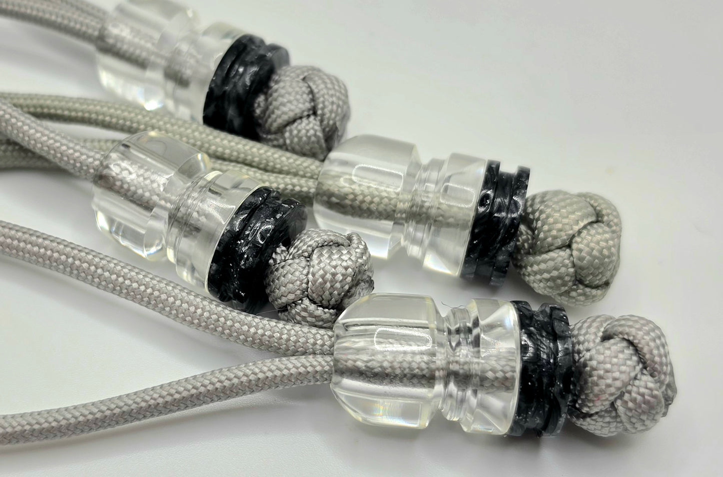 1 Crystal Acrylic Baby Bomb w/ Stardust Grooved Spacer