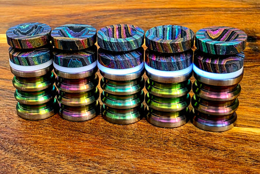 1 Oil Slick Zirconium/Zircuti Stacks